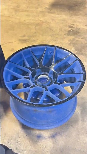 How to Two Tone Powder Coat #powdercoating #wheels