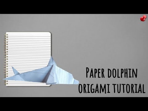 How to make paper dolphin origami tutorial🐬