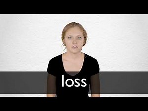 How to pronounce LOSS in British English
