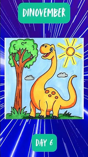 Watch this Brontosaurus Stretch to the Sky 🌞 | Dinovember Day 6