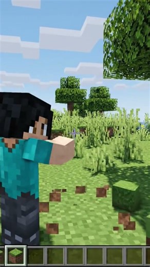 how to break a block in Minecraft