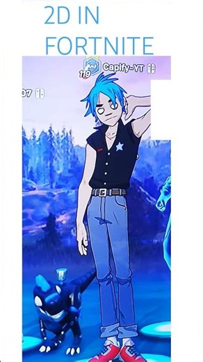 2D IN FORTNITE #fortnite #gorillaz #gaming