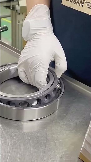 Roller installation process for bearing