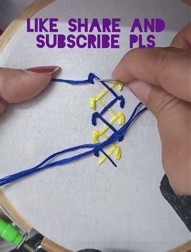 Embroidery stitches #trending #handbroidery #embroiderydesigns #embroiderylover