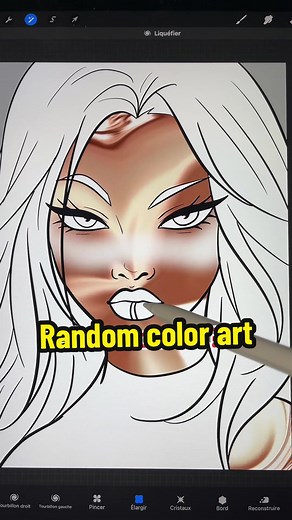 Random Color Drawing Challenge Using Procreate