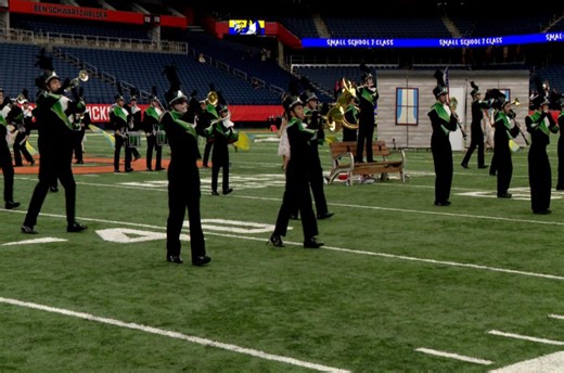 High school marching bands bring big sound to Syracuse for state championship