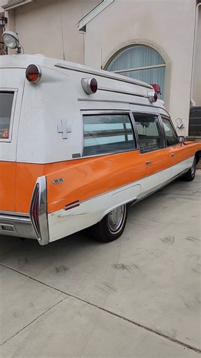 1970's Cadillac A-1 Ambulance 🤩#classiccars #historicalcars #millermeteor #rarefind #cadillac