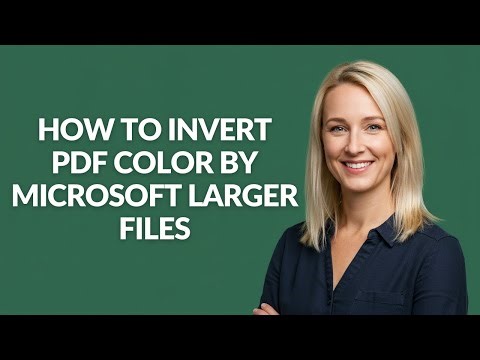 How to Invert Pdf Color By Microsoft Larger Files - Julia'sTutorials