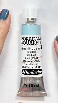 Ice Blue Schmincke Limited Edition Watercolor 🎨 #watercolor #swatches #schminckewatercolor