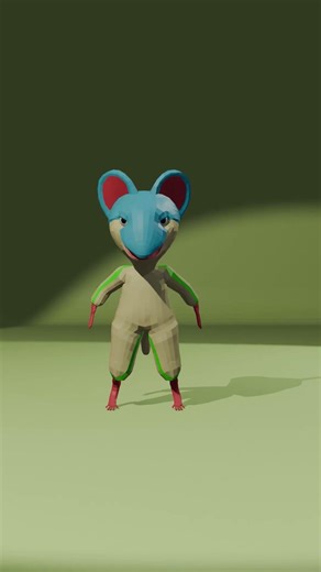 Rat Animation Made with Blender #shorts