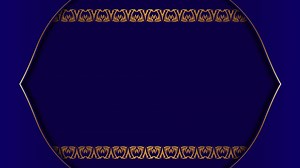 simple motion background with golden trim