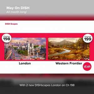 May has the hits with new show premieres and episodes all month long. Two new DISH Scapes and an impressive lineup of free previews, including all your favorite westerns. Catch all this and so much more… All month long… On DISH! | DISH