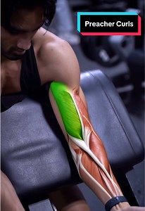 Carve-your-Body: Preacher Curls ⚠️ Step 1: Instead of Grabbing the Bar with a Wider Grip, grab the bar with a Closer Grip. Step 2: Instead of Having your Elbows Flared Out, Slightly Tuck your Elbows In. Step 3: When you Curl the Bar Up, make sure your Wrists are Parallel to your Forearms to Protect yourself from Potential Wrist Injury. Step 4: Instead of Performing Half-Reps, this will allow you to pull more weight, however your Biceps will work the Hardest in the Stretch Position, so instead pe