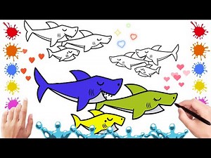 Draw Baby Shark Family in 5 Minutes!