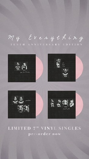 139K views · 10K reactions | the ‘My Everything’ tenth anniversary celebration continues… limited 7” singles + bundle ♡ pre-order now: shop.arianagrande.com | Ariana Grande | Facebook
