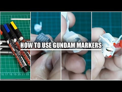 How to use Gundam Markers