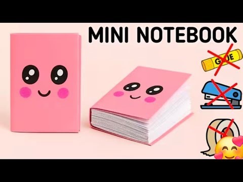 How to Make DIY Mini Notebook Cute Paper Notebook | No Glue | Easy School Craft/ DIYeasy paper craft