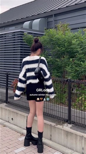 秋冬mix GRLOOK🕰🤎⛄️🤍#grl #grlコーデ #grl購入品 #グレイル #秋コーデ #おすすめ #インスタ #大学生コーデ #コーデ紹介 #韓国ファッション #一重女子 #秋冬コーデ