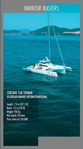 Corsair 760 Trimaran | High‑Performance Folding Trailerable Multihull