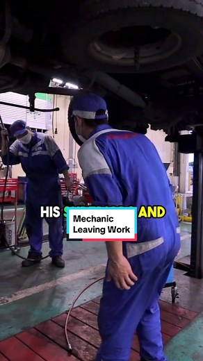 How Japanese Mechanics Leave Work #mechanic #mechaniclife #overtime #extrawork #japanesework #workinjapan
