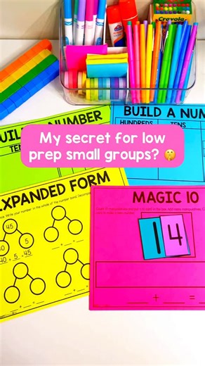 Kelsey | First Grade | Guided Math on Instagram: "I decided to bundle all of my math mats for every first grade math topic! 🤗🩷 Planning my math small groups became so much easier with math mats! 🌈💕🩷 To prep, I simply print enough copies for each student in the group and slide into a dry erase pocket. We use manipulatives to complete practice problems together. I also love re-using the activities later as a math center that students can do independently! It is so helpful that they are alread