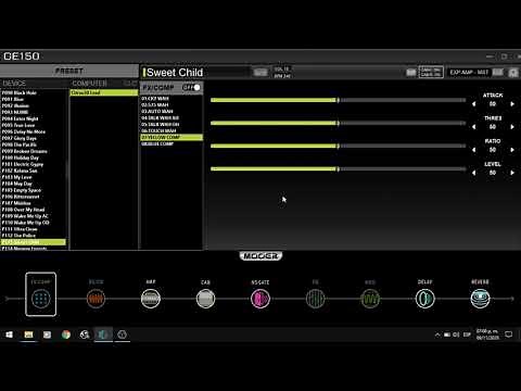 Mooer GE 150 software