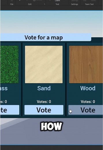 Create a Map Voting System in Roblox Studio