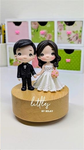 CLAY DOLLS | Bride & Groom #shorts