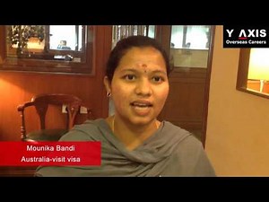Y-Axis Review| Mounika Bandi Testimonials For Her Australia Visit Visa Success.