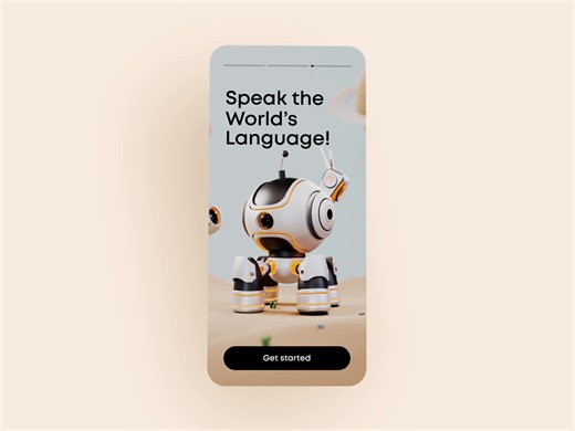 AI Assistant App UI Animation