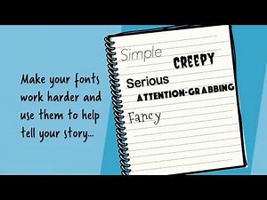 Use different fonts to reinforce your message | VideoScribe