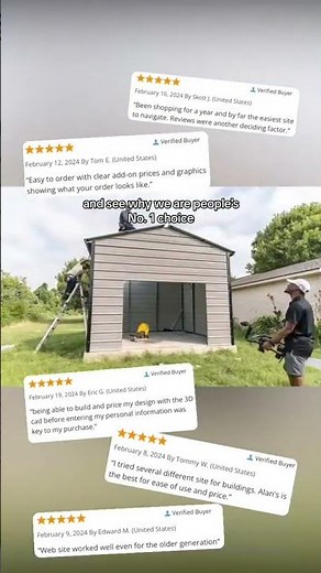 Ready to add a detached metal garage to your property? #carprotection #carport #customgarage #diy