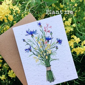 Plant Me! Wildflower Bouquet, a Plantable Card, Seed Paper - Etsy