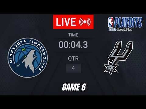 NBA LIVE! San Antonio Spurs vs Minnesota Timberwolves Game 6 | 2026 NBA Playoffs