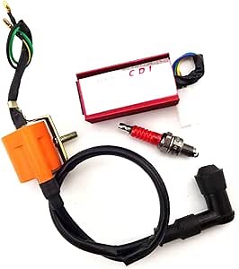 Amazon.com: DJ-Motor Ignition Coil CDI Spark Plug For 50cc 70cc 90cc 110cc 125cc Pit Dirt Bike Loncin Taotao Sunl Kazuma ATV Quad : Automotive