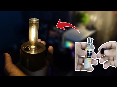 DIY Vintage Filament Lamp from Perfume Bottle