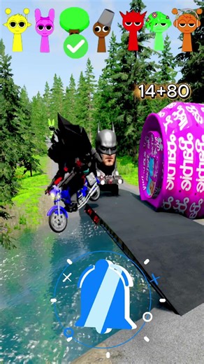 Four Trucks Transporting cars with Flatbed Trailers | Cars vs Speedbump vs Train vs Pothole #000