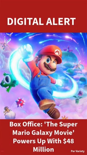 'The Super Mario Galaxy Movie' Powers Up With $48 Million At The Box Office #entertainment #shorts