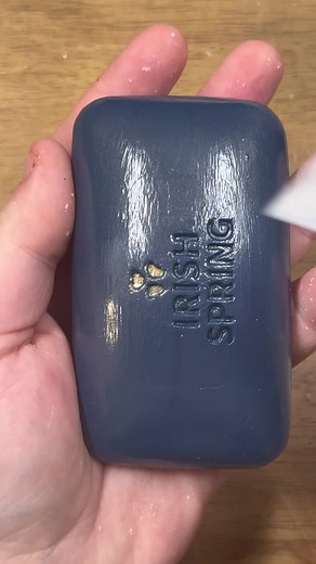 Soft painted Irish Spring 💚💙 #asmr #soapcutting #soapcuttingasmr #fyp #soapasmr #soapasmr #softsoap #soap