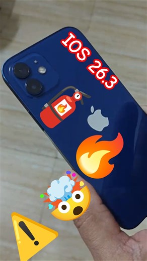iOS 26.3 on iPhone 12 First Boot After Update 👀🔥 #iphoneupdates