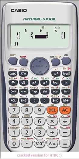 Solving linear simultaneous equations in two dimension on a calculator (fx-991ES PLUS)