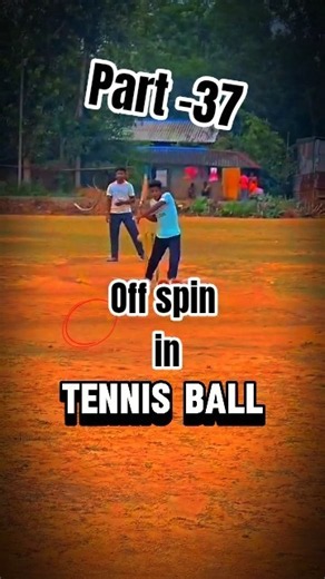 Perfect Off Spin Grip & Release 🌀🔥 | Tennis Ball #cricket #bowlervibes