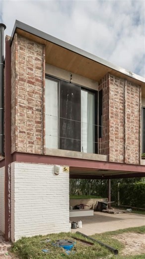 Modern Brick House on Stilts in Argentina!