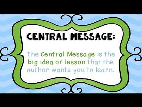 main idean and central message