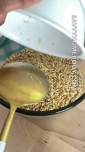 Toasted Almond Crunch Crumble Topping- No Bake - Only 2 Ingredients