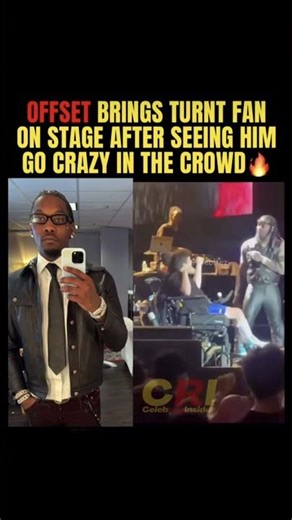Offset Turns a Fan into the Star of the Show! #offset #fans #shorts #youtubeshorts #viralvideo