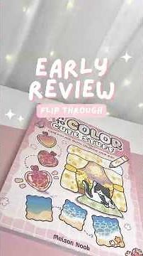 How to Color Cute Stuff by Maison Nook 🌸 Tutorial Book Review & Flip Through