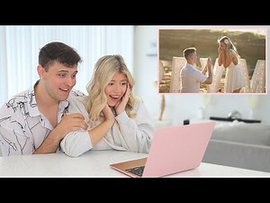 REACTING TO OUR ENGAGEMENT VIDEO FOR THE FIRST TIME *emotional*