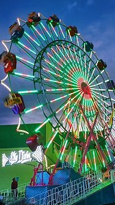 Skydiver is a Ferris wheel type ride where the gondola rotate side to side instead of front to back. The wheel rotates faster than a traditional Ferris wheel making this a thrill ride. #carnival #flatride #chancerides #skydiver #offride | Thoosie Views