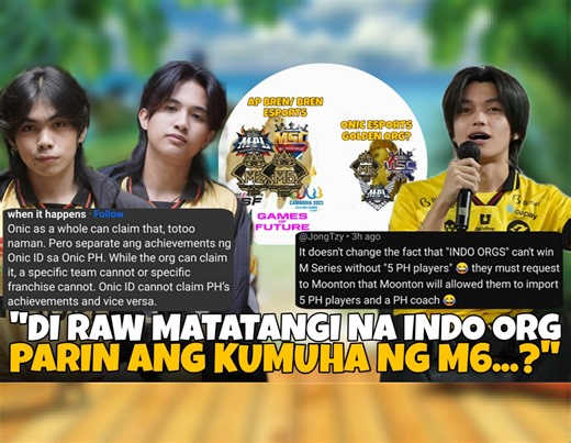 m6 trophy plus golden org dahil onic indo ang nag mamay ari? iheheadline daw sa mpl indo s15?! | INSPI Gaming